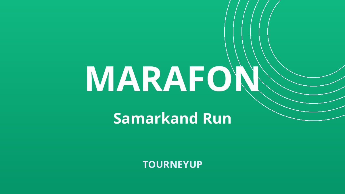 Samarkand Marathon 2026 afishasi
